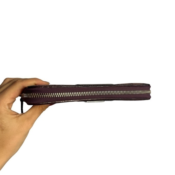 Coach Color Block Monogram Zip Around Wallet - Picture 4 of 6